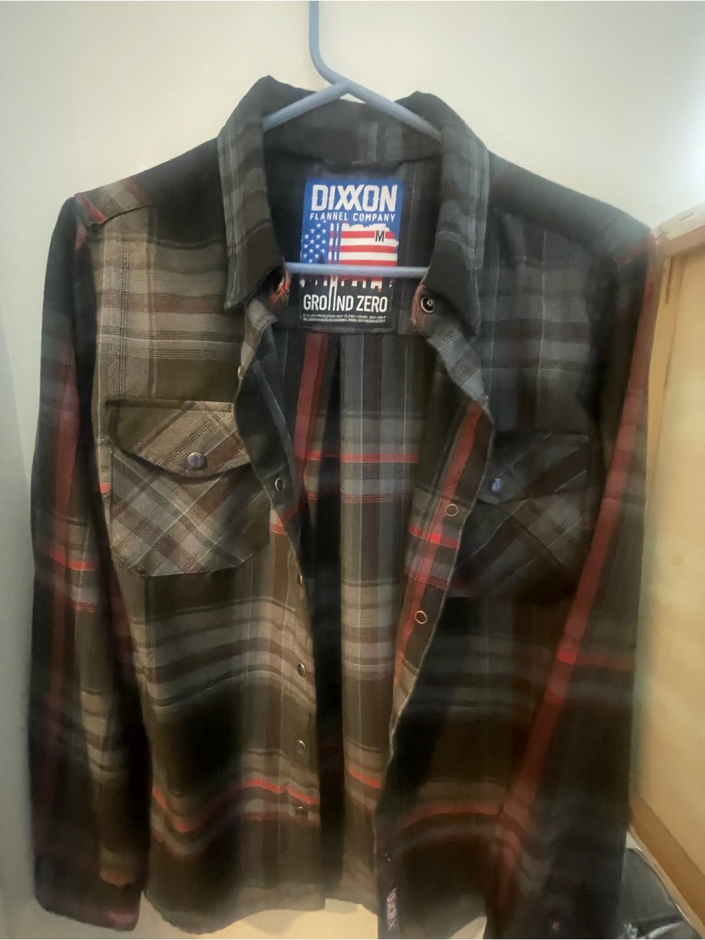 DIXXON Plaid Button-Down Shirt Jacket in , Red, Black